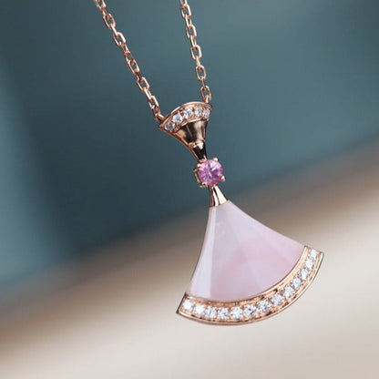 [Love's Uplift]DREAM NECKLACE PINK MOP DIAMOND