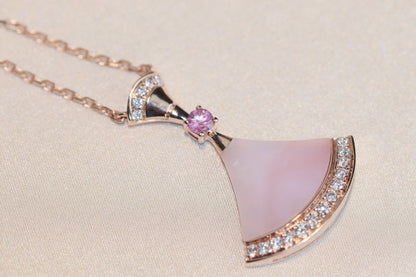 [Love's Uplift]DREAM NECKLACE PINK MOP DIAMOND