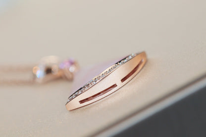 [Love's Uplift]DREAM NECKLACE PINK MOP DIAMOND