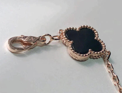 [Love's Uplift]CLOVER 5 MOTIFS MULTICOLOR BRACELET