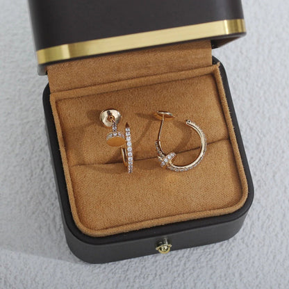 [Love's Uplift]JUSTE FULL DIAMOND SMALL EARRINGS