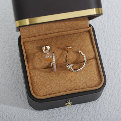 [Love's Uplift]JUSTE EARRINGS 12.75MM PINK GOLD DIAMOND