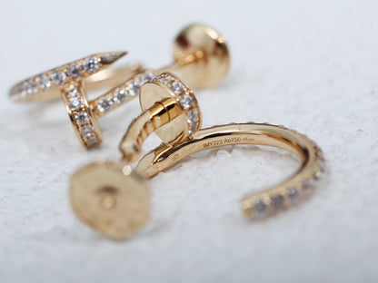 [Love's Uplift]JUSTE EARRINGS 12.75MM PINK GOLD DIAMOND
