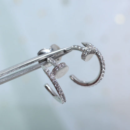 [Love's Uplift]JUSTE EARRINGS 12.75MM SILVER DIAMOND