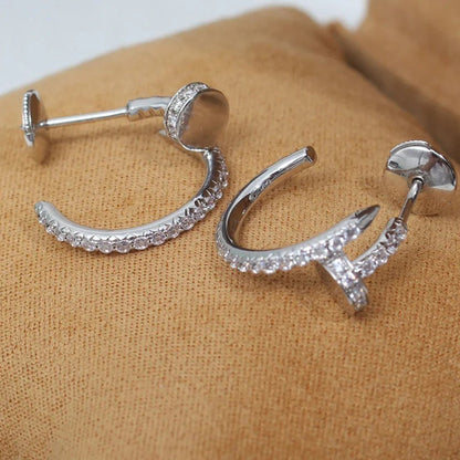 [Love's Uplift]JUSTE FULL DIAMOND SMALL EARRINGS