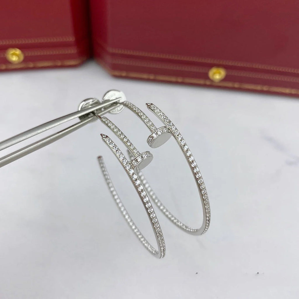 [Love's Uplift]JUSTE FULL DIAMOND LARGE EARRINGS