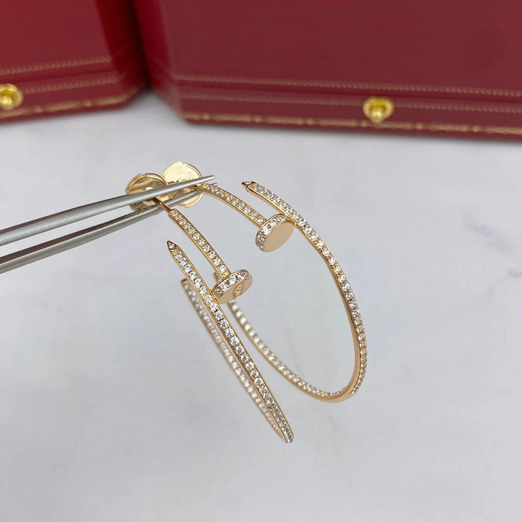 [Love's Uplift]JUSTE FULL DIAMOND LARGE EARRINGS