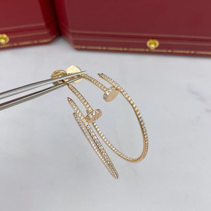 [Love's Uplift]JUSTE EARRINGS FULL DIAMONDS 1.8MM