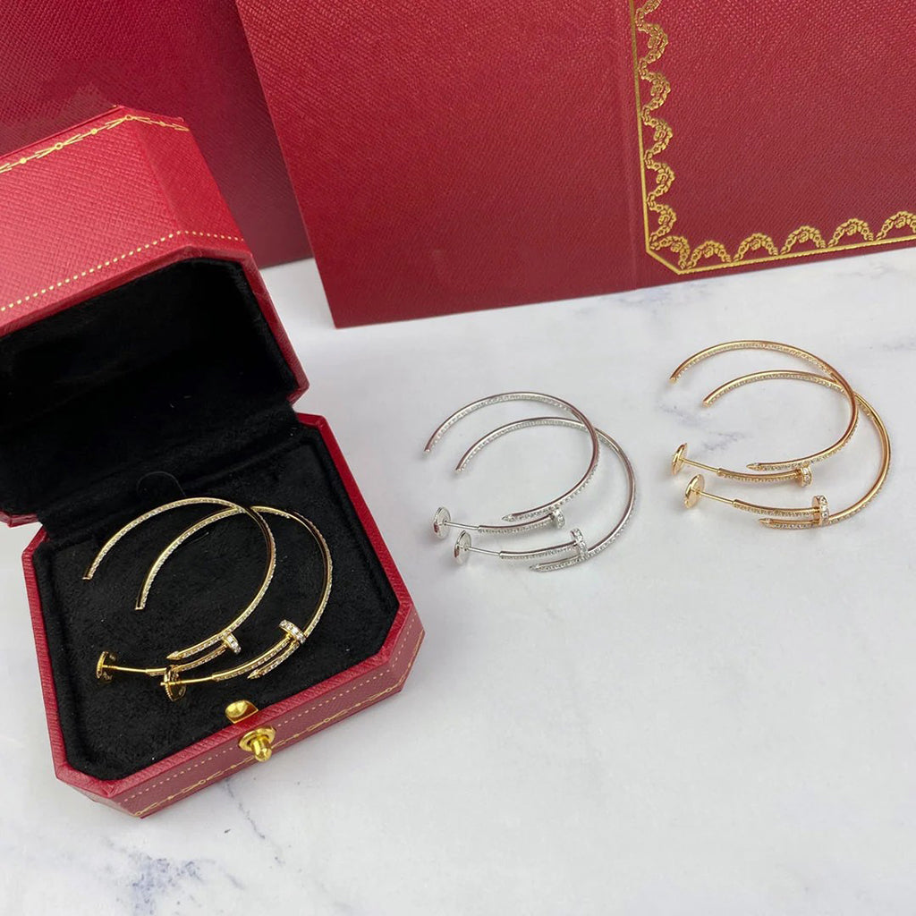 [Love's Uplift]JUSTE FULL DIAMOND LARGE EARRINGS
