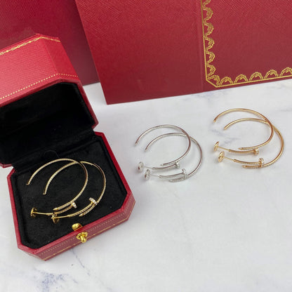 [Love's Uplift]JUSTE EARRINGS FULL DIAMONDS 1.8MM