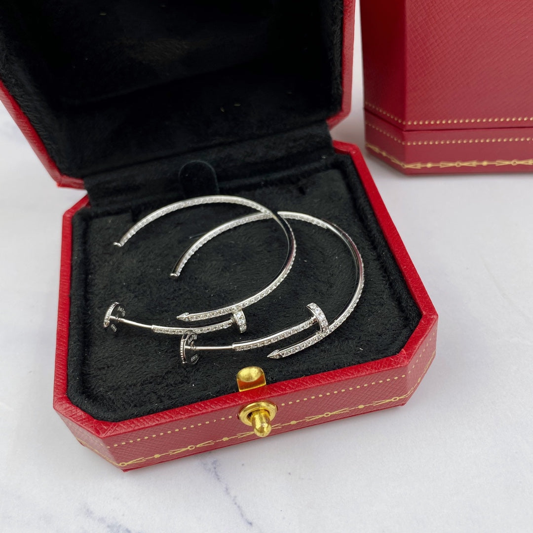 [Love's Uplift]JUSTE EARRINGS FULL DIAMONDS 1.8MM
