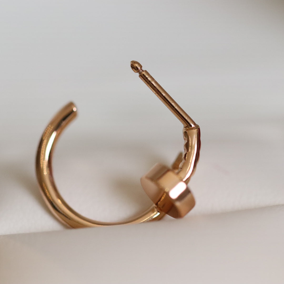 [Love's Uplift]JUSTE EARRINGS PINK GOLD