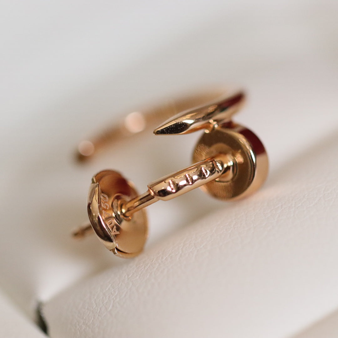 [Love's Uplift]JUSTE EARRINGS PINK GOLD
