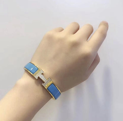 [Love's Uplift]H CLOUD BLUE BRACELET GOLD DIAMOND