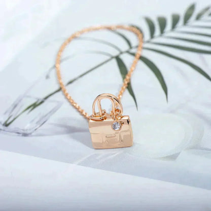 [Love's Uplift]AMULETTE PEDANT ROSE GOLD NECKLACE