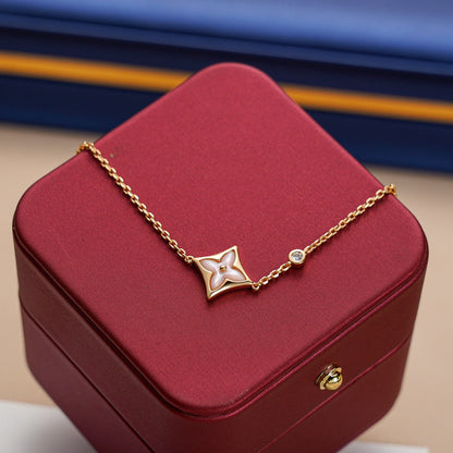 [Love's Uplift]STAR 1 DIAMOND PINK GOLD BRACELET