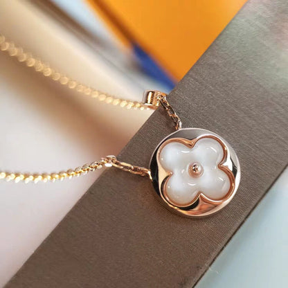 [Love's Uplift]SUN MOP GOLD 1 DIAMOND NECKLACE
