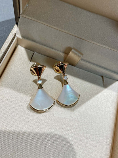 [Love's Uplift]DREAM MOP 1 DIAMOND EARRINGS