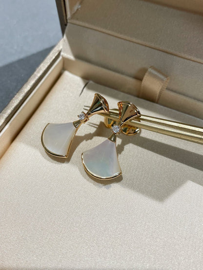 [Love's Uplift]DREAM MOP 1 DIAMOND EARRINGS