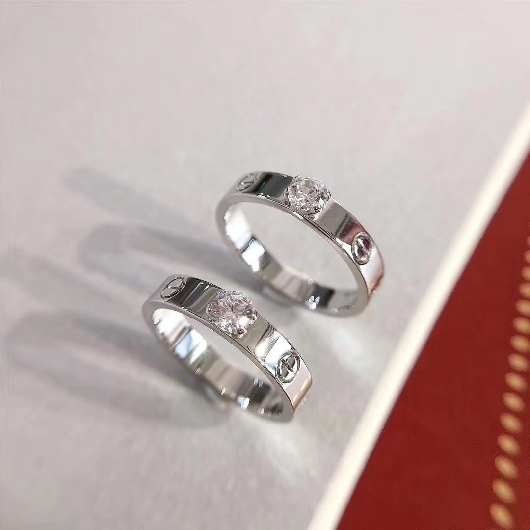 [Love's Uplift]LOVE RING 3.6MM 1 BIG DIAMOND
