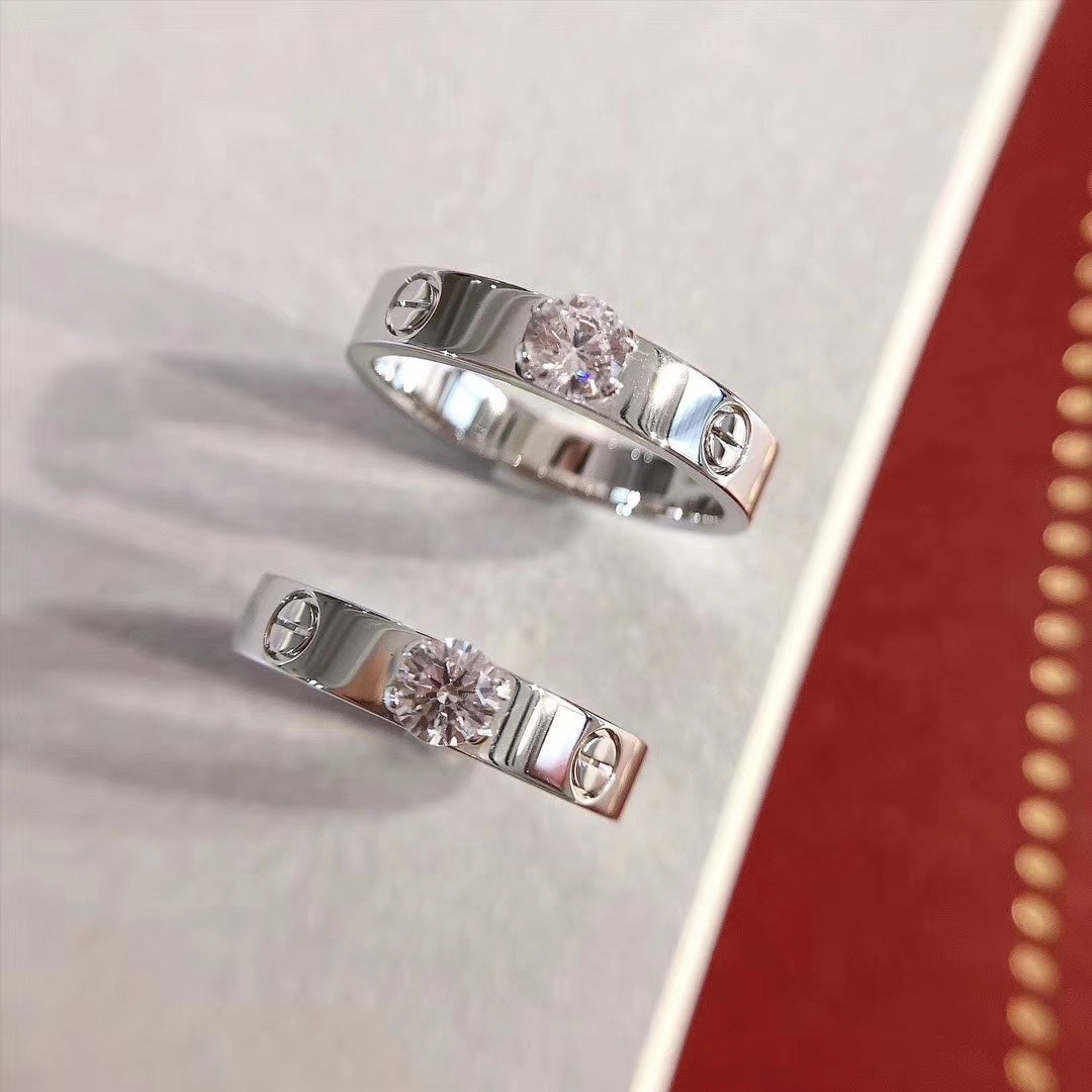[Love's Uplift]LOVE RING 3.6MM 1 BIG DIAMOND