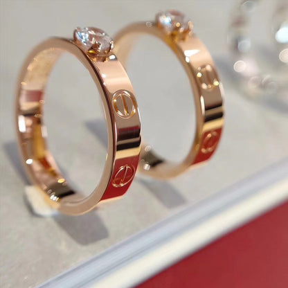 [Love's Uplift]LOVE RING 3.6MM 1 BIG DIAMOND