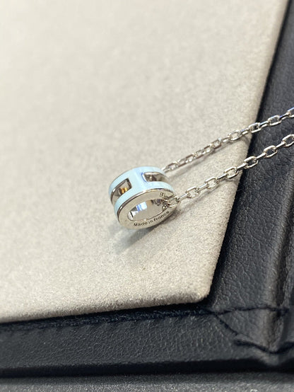 [Love's Uplift]POP H LIGHT BLUE NECKLACE