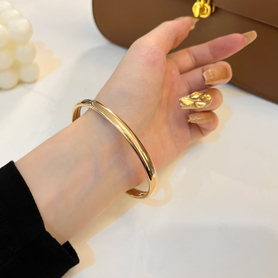 [Love's Uplift]PANTHERE GOLD DIAMOND OPEN BRACELET