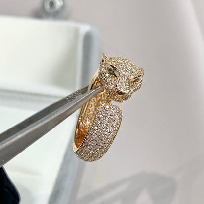 [Love's Uplift]PANTHERE PINK GOLD DIAMOND RING