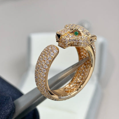 [Love's Uplift]PANTHERE PINK GOLD DIAMOND RING