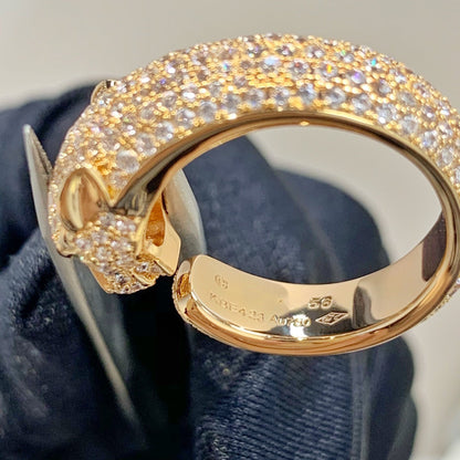 [Love's Uplift]PANTHERE PINK GOLD DIAMOND RING