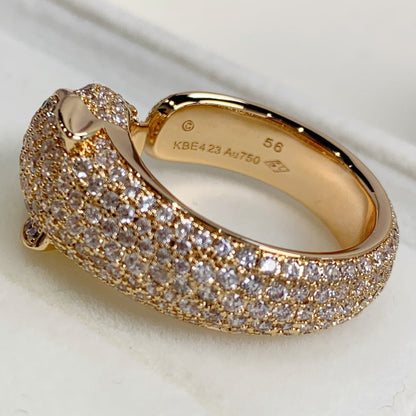 [Love's Uplift]PANTHERE PINK GOLD DIAMOND RING