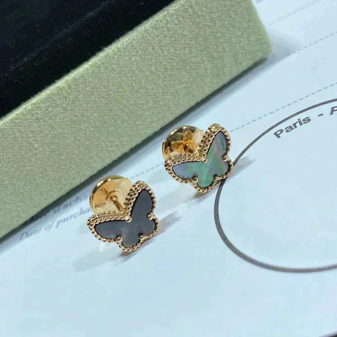 [Love's Uplift]BUTTERFLY DARK MOP  EARRINGS