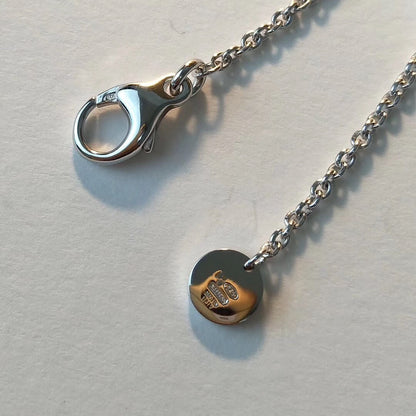[Love's Uplift]ZERO 1 BLACK CERAMIC SILVER NECKLACE