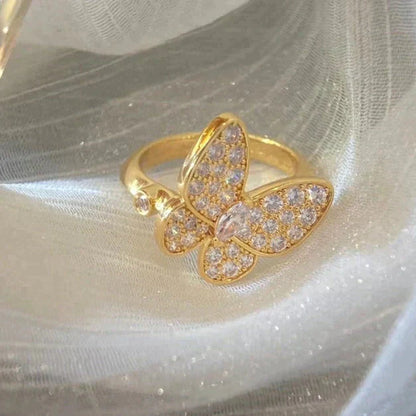 [Love's Uplift]BUTTERFLY DIAMOND RING