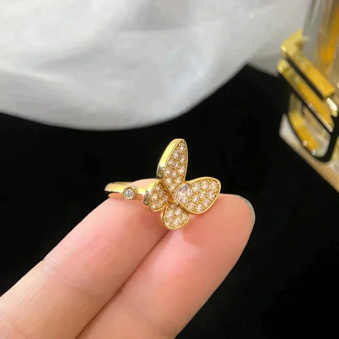 [Love's Uplift]BUTTERFLY DIAMOND RING