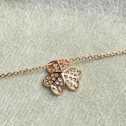 [Love's Uplift]FLOWER DIAMOND NECKLACE