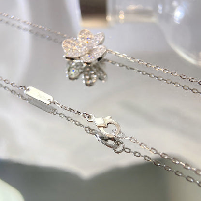 [Love's Uplift]FLOWER DIAMOND NECKLACE