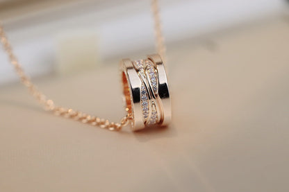 [Love's Uplift]ZERO 1 PINK GOLD DIAMOND NECKLACE