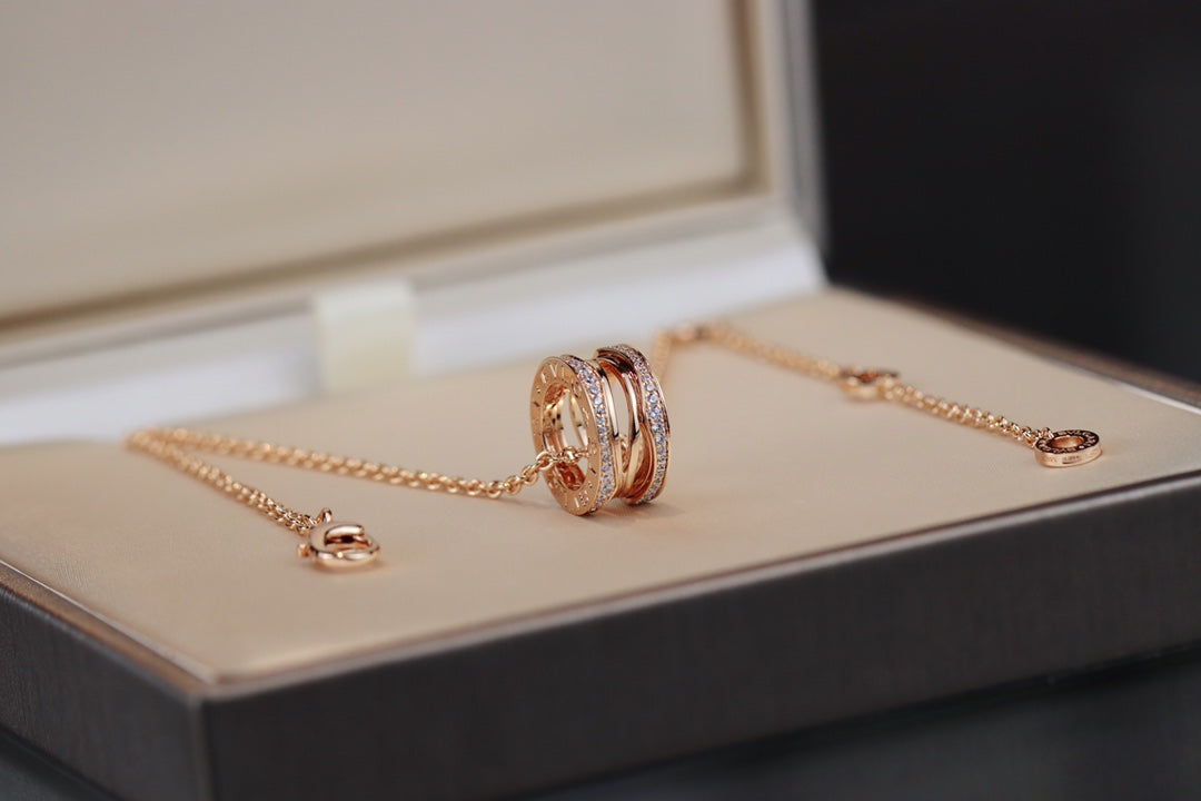 [Love's Uplift]ZERO 1 PINK GOLD NECKLACE