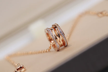 [Love's Uplift]ZERO 1 PINK GOLD NECKLACE