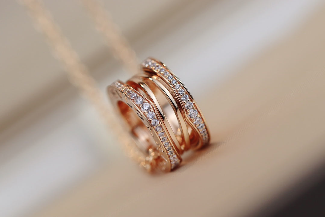 [Love's Uplift]ZERO 1 PINK GOLD NECKLACE