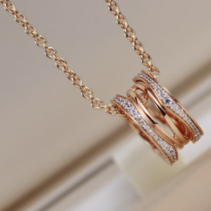 [Love's Uplift]ZERO 1 PINK GOLD NECKLACE
