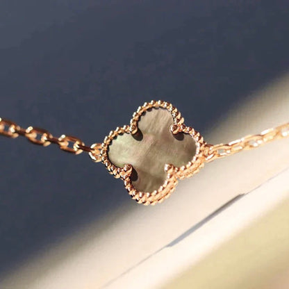 [Love's Uplift]CLOVER 20 MOTIFS LASER DIAMOND NECKLACE
