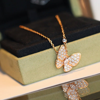 [Love's Uplift]BUTTERFLY DIAMOND NECKLACE