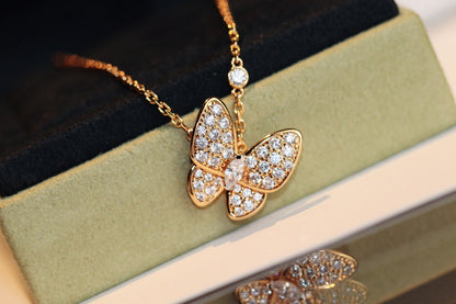 [Love's Uplift]BUTTERFLY DIAMOND NECKLACE