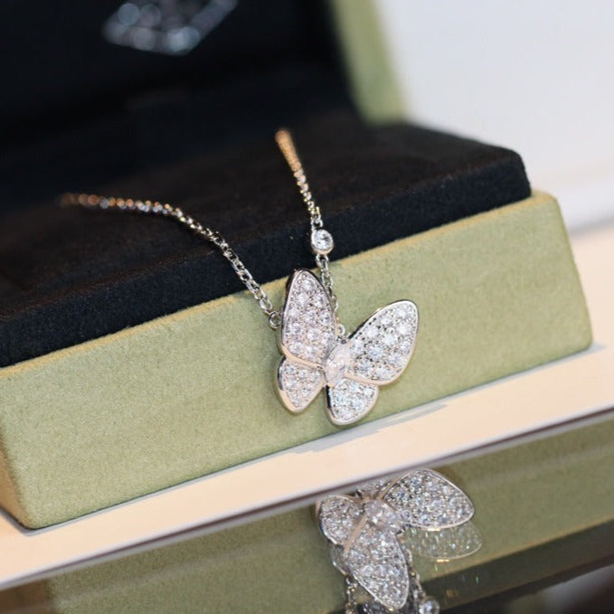 [Love's Uplift]BUTTERFLY DIAMOND NECKLACE