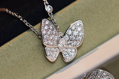 [Love's Uplift]BUTTERFLY DIAMOND NECKLACE