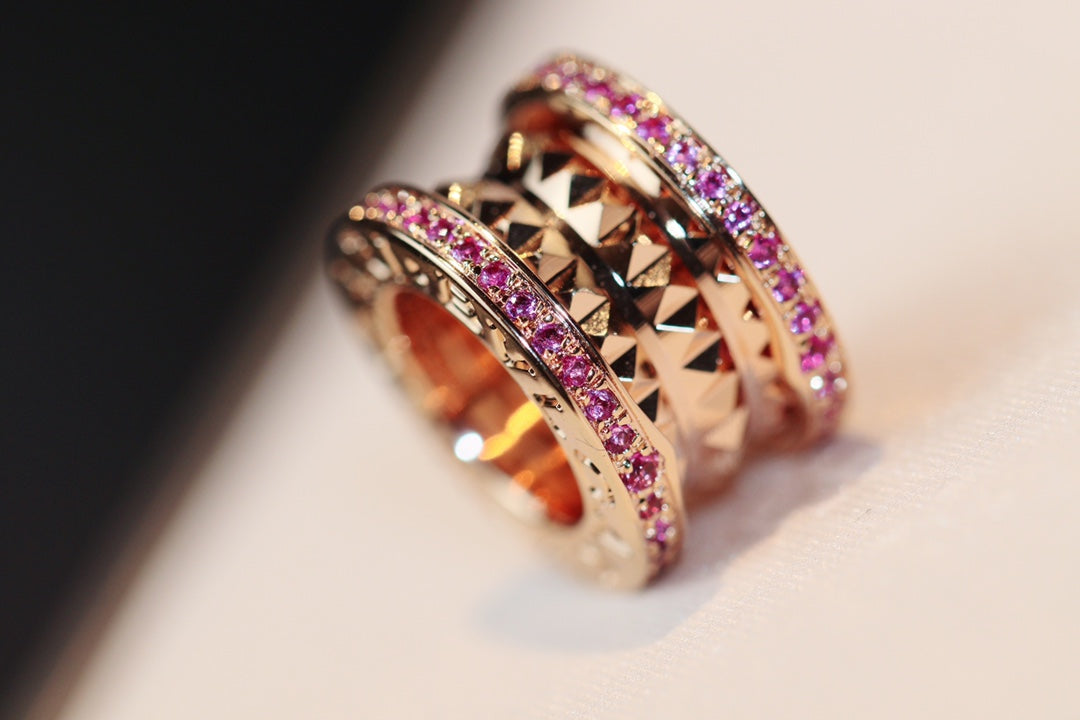 [Love's Uplift]ZERO 1 ROCK PINK GOLD PINK DIAMOND NECKLACE
