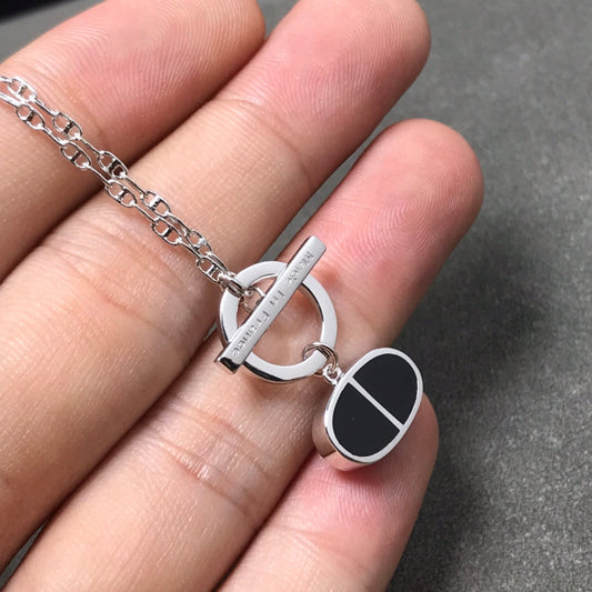 [Love's Uplift]CHAINE VERSO BLACK CERAMIC  NECKLACE
